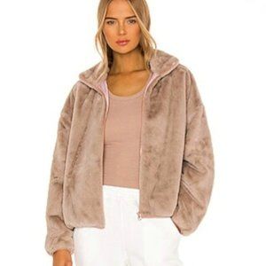 Spiritual Gangster Faux Fur Zip Jacket
